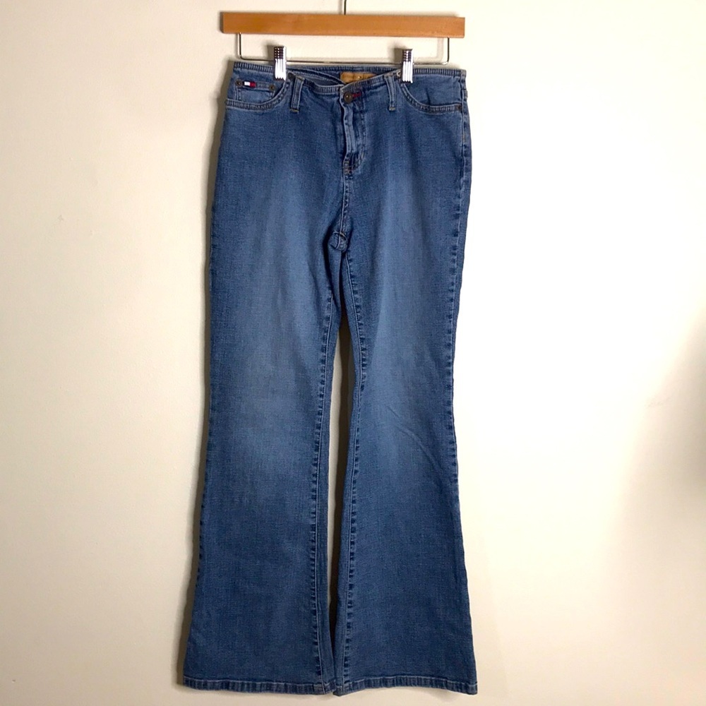 Vintage Tommy jeans ladies low‎ rise flare denim jeans size 7